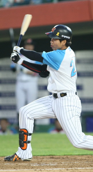 김문호 선수의 타점장면